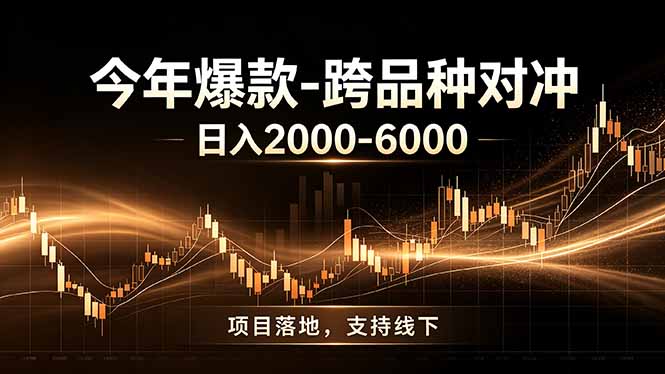 全新跨品种对冲模式上线！日稳定盈利 2000-6000，合规长久可批量放大-才疏云网创