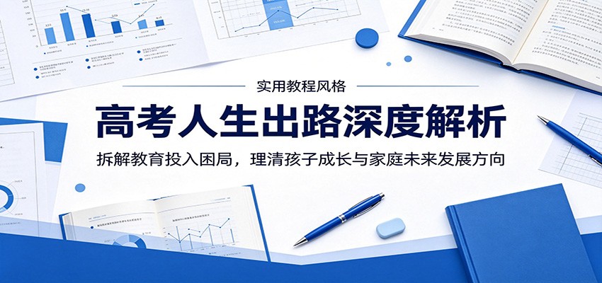 高考人生出路深度解析:拆解教育投入困局,理清孩子成长与家庭未来发展方向-才疏云网创