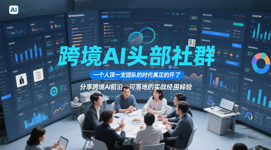 跨境AI头部社群,一个人顶一支团队的时代真正的开始了,分享跨境AI前沿,可落地的实战经验(更新5月11日)-才疏云网创