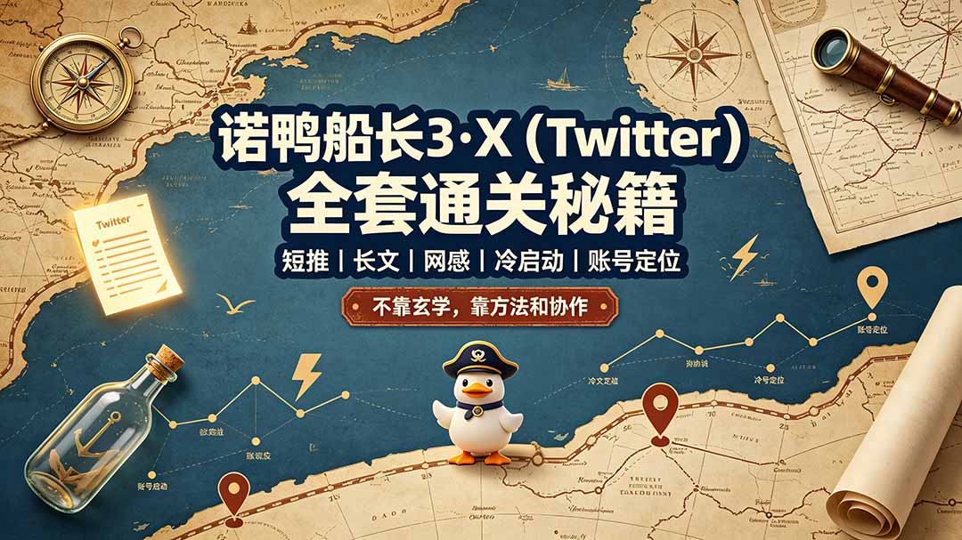 诺鸭船长3·X(Twitter-才疏云网创