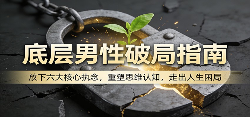 底层男性破局指南：放下六大核心执念，重塑思维认知，走出人生困局-才疏云网创