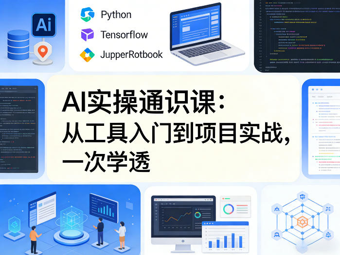 AI实操通识课，从工具入门到项目实战，一次学透-才疏云网创
