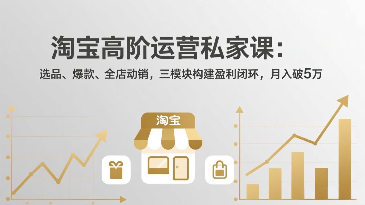 淘宝高阶运营私家课(更新26年4月-才疏云网创