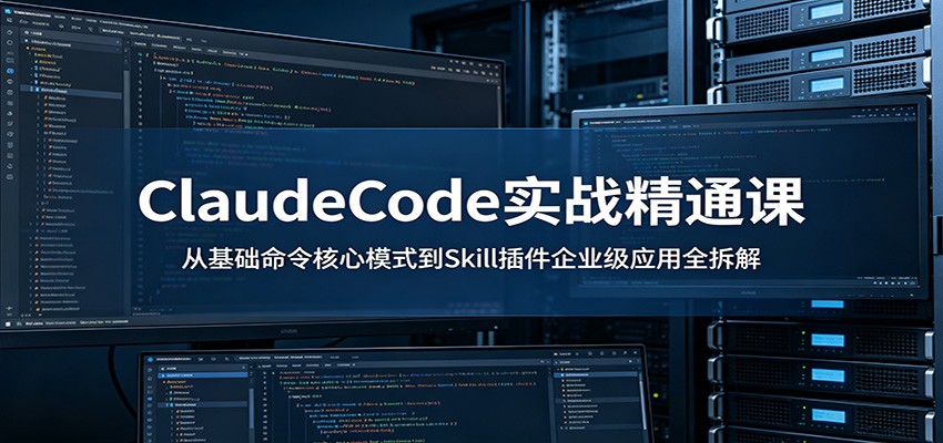 ClaudeCode实战精通课:从基础命令核心模式到Skill插件企业级应用全拆解-才疏云网创