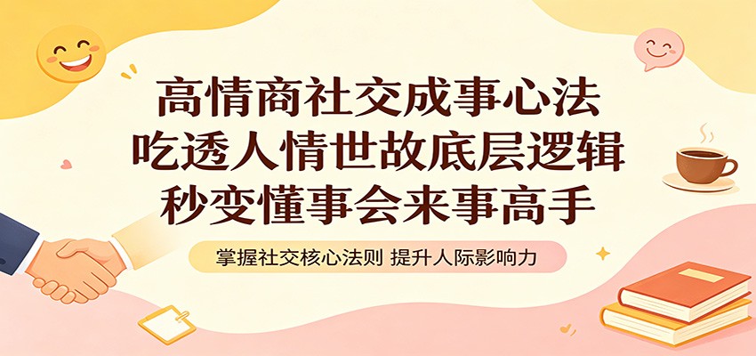 高情商社交成事心法：吃透人情世故底层逻辑，秒变懂事会来事高手-才疏云网创