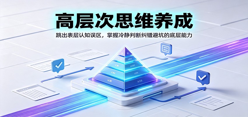 高层次思维养成：跳出表层认知误区，掌握冷静判断纠错避坑的底层能力-才疏云网创
