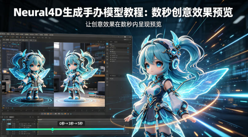 Neural4D生成手办模型教程,让创意效果在数秒内呈现预览-才疏云网创