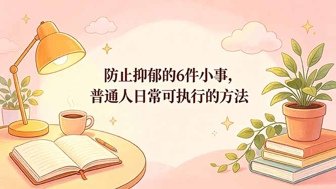 付费文章：防止抑郁的6件小事，普通人日常可执行的方法-才疏云网创