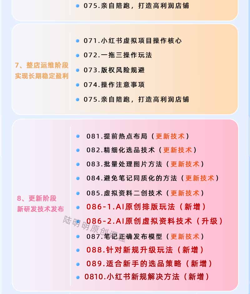 图片[4]-小红书虚拟项目特训班9.0，全面拥抱AI，批量产出原创PPT货源，单品/单店纯利润几万到几十W-才疏云网创
