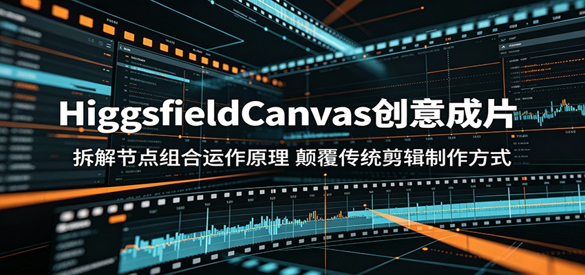 HiggsfieldCanvas创意成片:拆解节点组合运作原理,颠覆传统剪辑制作方式-才疏云网创