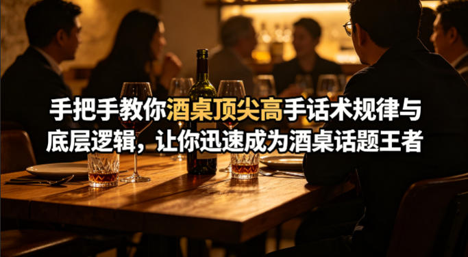付费文章：手把手教你酒桌顶尖高手话术规律与底层逻辑，让你迅速成为酒桌话题王者(二十年全网独家经验分享)-才疏云网创