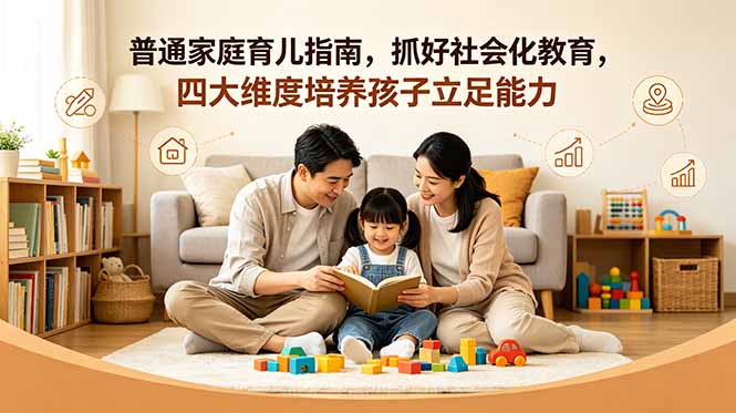 付费文章：普通家庭育儿指南，抓好社会化教育，四大维度培养孩子立足能力-才疏云网创