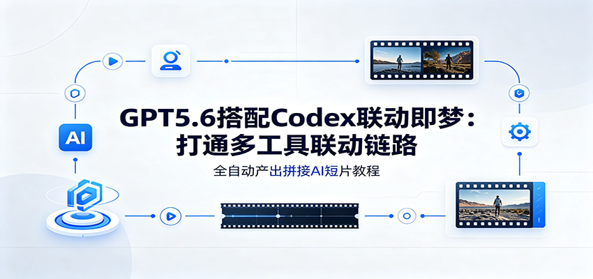 GPT5.6搭配Codex联动即梦：打通多工具联动链路，全自动产出拼接AI短片教程-才疏云网创