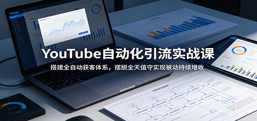 YouTube自动化引流实战课：搭建全自动获客体系，摆脱全天值守实现被动持续增收-才疏云网创