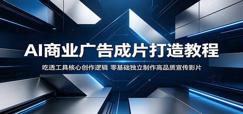 AI商业广告成片打造教程：吃透工具核心创作逻辑，零基础独立制作高品质宣传影片-才疏云网创