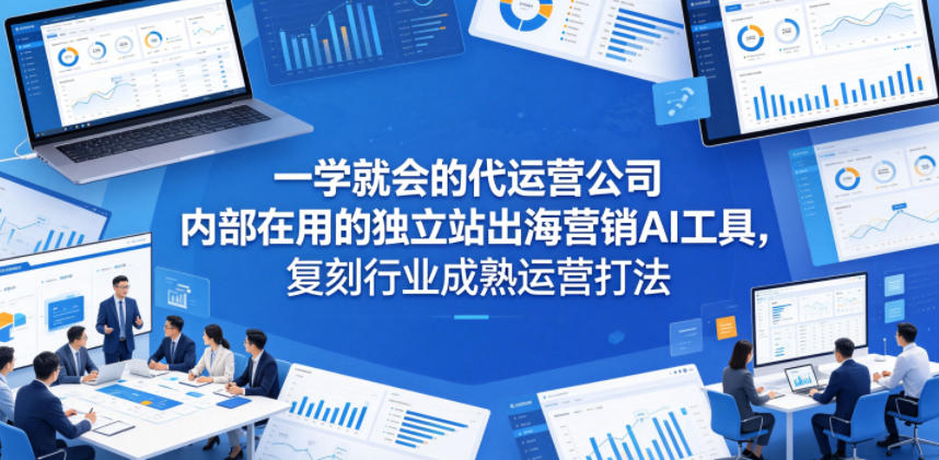 一学就会的代运营公司内部在用的独立站出海营销AI工具,复刻行业成熟运营打法-才疏云网创