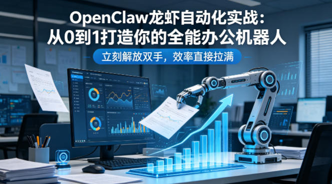 OpenClaw龙虾自动化实战：从0到1打造你的全能办公机器人，立刻解放双手，效率直接拉满-才疏云网创