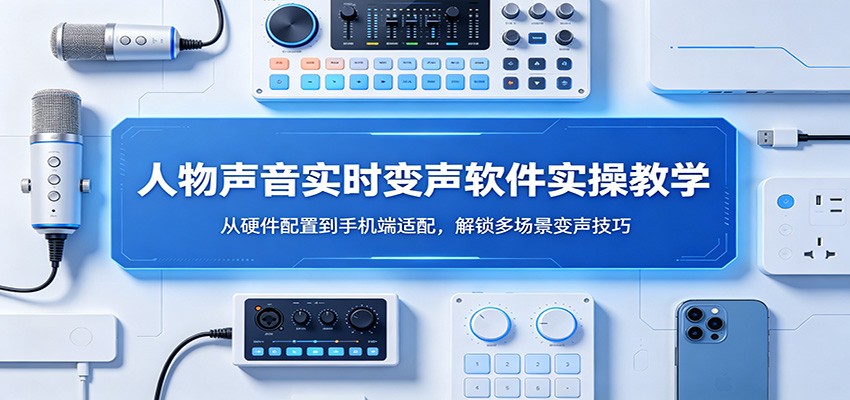 人物声音实时变声软件实操教学：从硬件配置到手机端适配，解锁多场景变声技巧-才疏云网创
