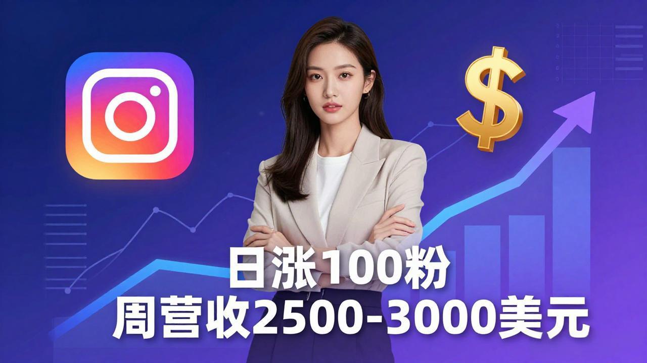 想做数字产品?Sheri亲授:日涨100粉、每周2500至3000美元的营收,Instagram躺着赚-才疏云网创