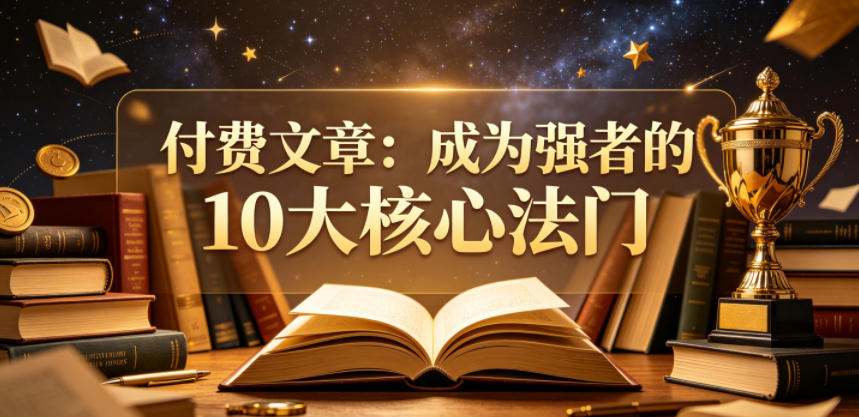 付费文章：成为强者的10大核心法门-才疏云网创