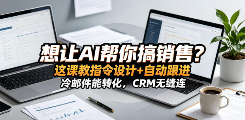 想让AI帮你搞销售?这课教指令设计+自动跟进,冷邮件能转化,CRM无缝连!【原创双语字幕】-才疏云网创