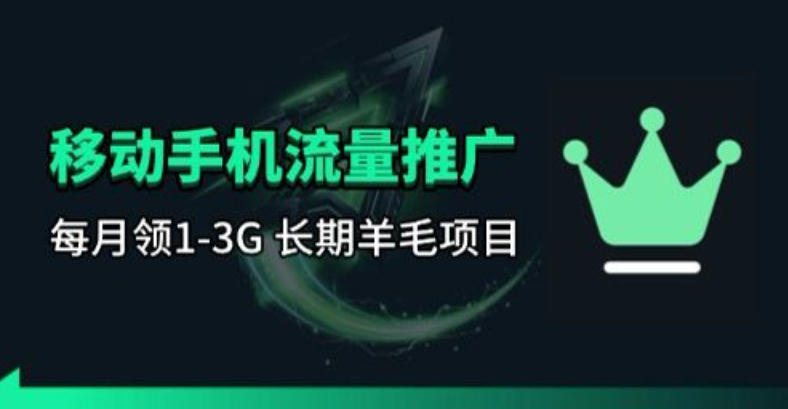 手机流量领取推广_每月一轮，刚需类的长期项目-才疏云网创