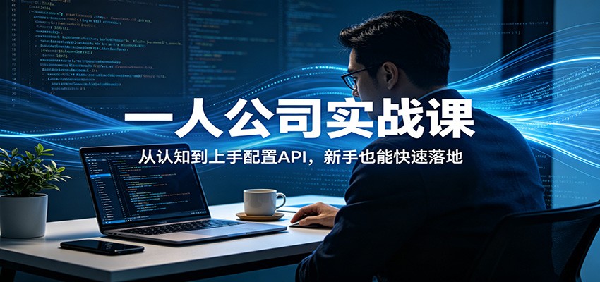 一人公司实战课：从认知到上手配置API，新手也能快速落地-才疏云网创