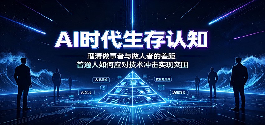 AI时代生存认知：理清做事者与做人者的差距，普通人如何应对技术冲击实现突围-才疏云网创