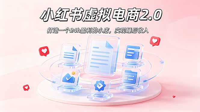 2026 年最强风口掘金项目：AI小红书虚拟电商，布局搜索流量，每日躺赚500+-才疏云网创