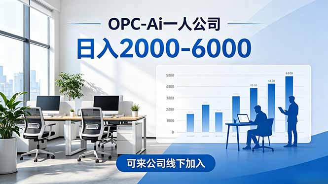2026创业新风口—OPC一人公司模式震撼首发!日收益2000-6000+,项目绿色长久,安全稳健,合…-才疏云网创