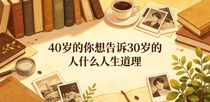 公众号付费文章:40岁的你想告诉30岁的人什么人生道理?-才疏云网创