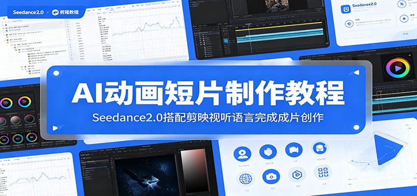 AI动画短片制作教程：Seedance2.0搭配剪映视听语言完成成片创作-才疏云网创
