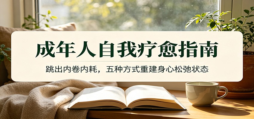 成年人自我疗愈指南：跳出内卷内耗，五种方式重建身心松弛状态-才疏云网创