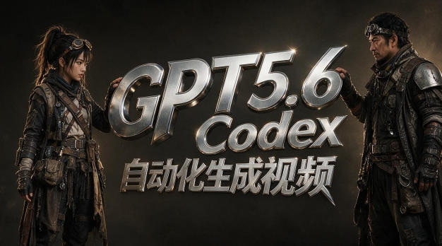GPT5.6+Codex自动化视频生成：提示词设计×角色设定×封面海报×工作流思路，高效产出AI视频-才疏云网创