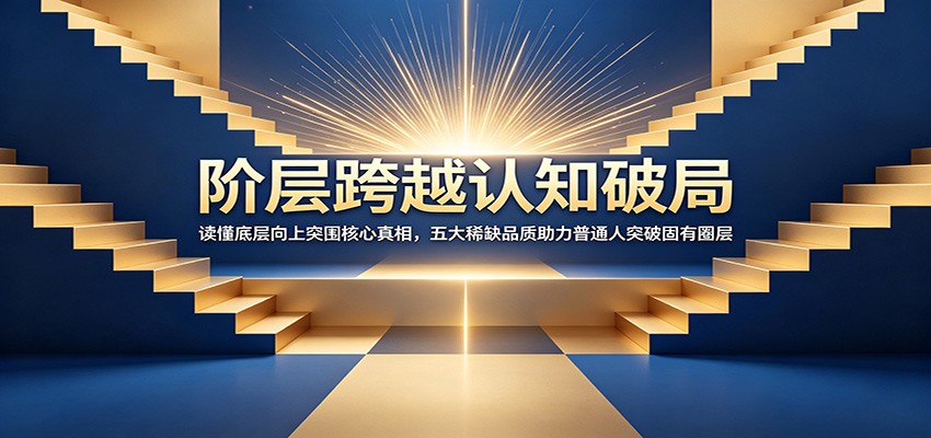 阶层跨越认知破局：读懂底层向上突围核心真相，五大稀缺品质助力普通人突破固有圈层-才疏云网创