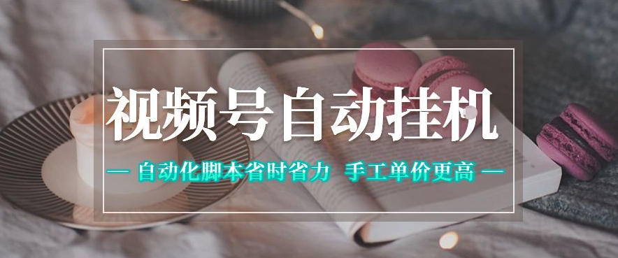 视频号自动挂G项目,自动化脚本省时省力,手工单价更高,日入300+全网最稳【揭秘】-才疏云网创